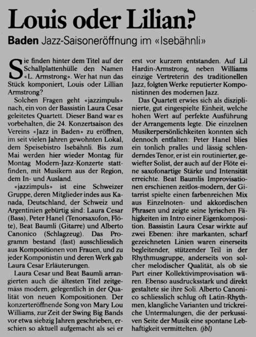 Konzert Jazz Isebähnli